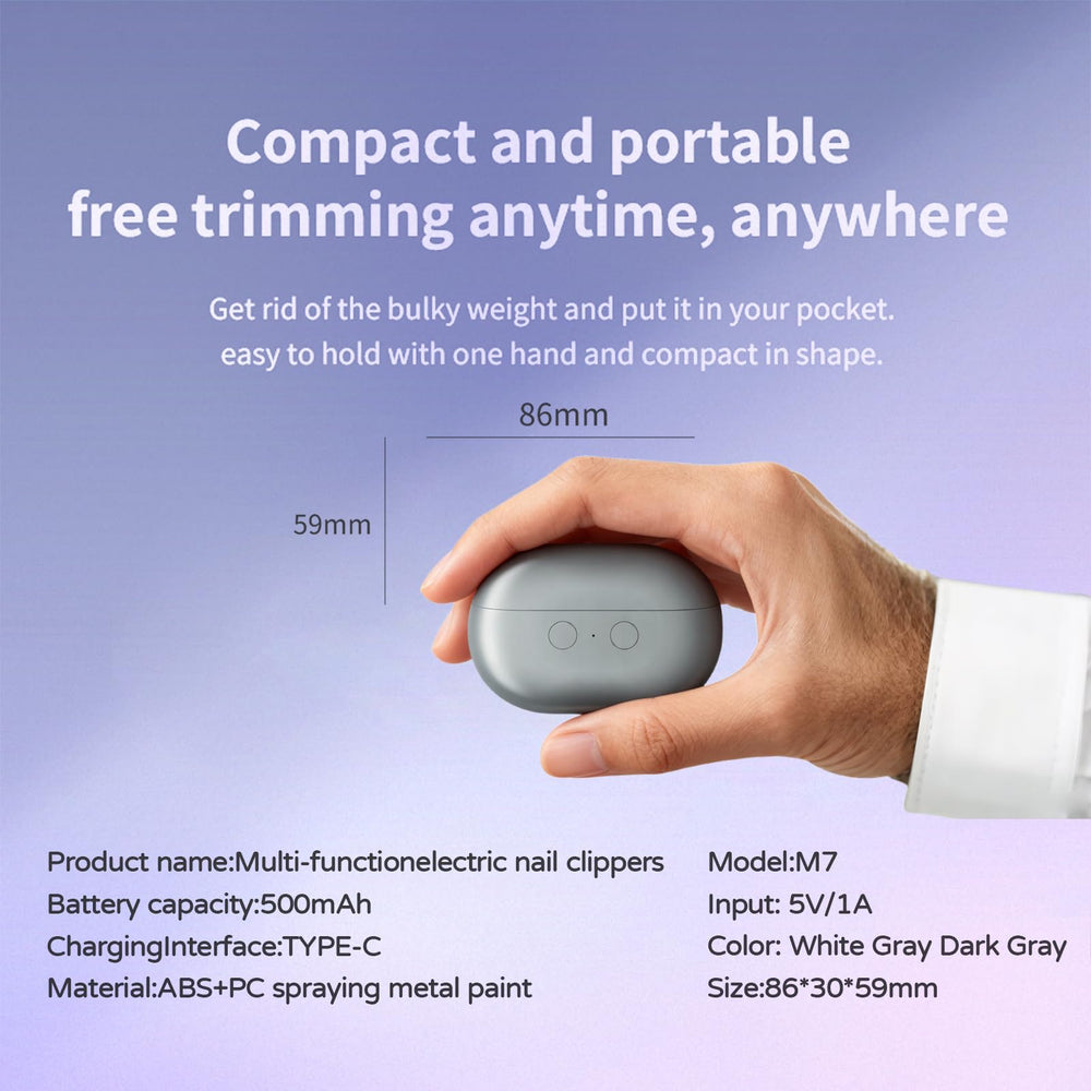 Coolord LED visibility aids precise trimming in dim rooms.