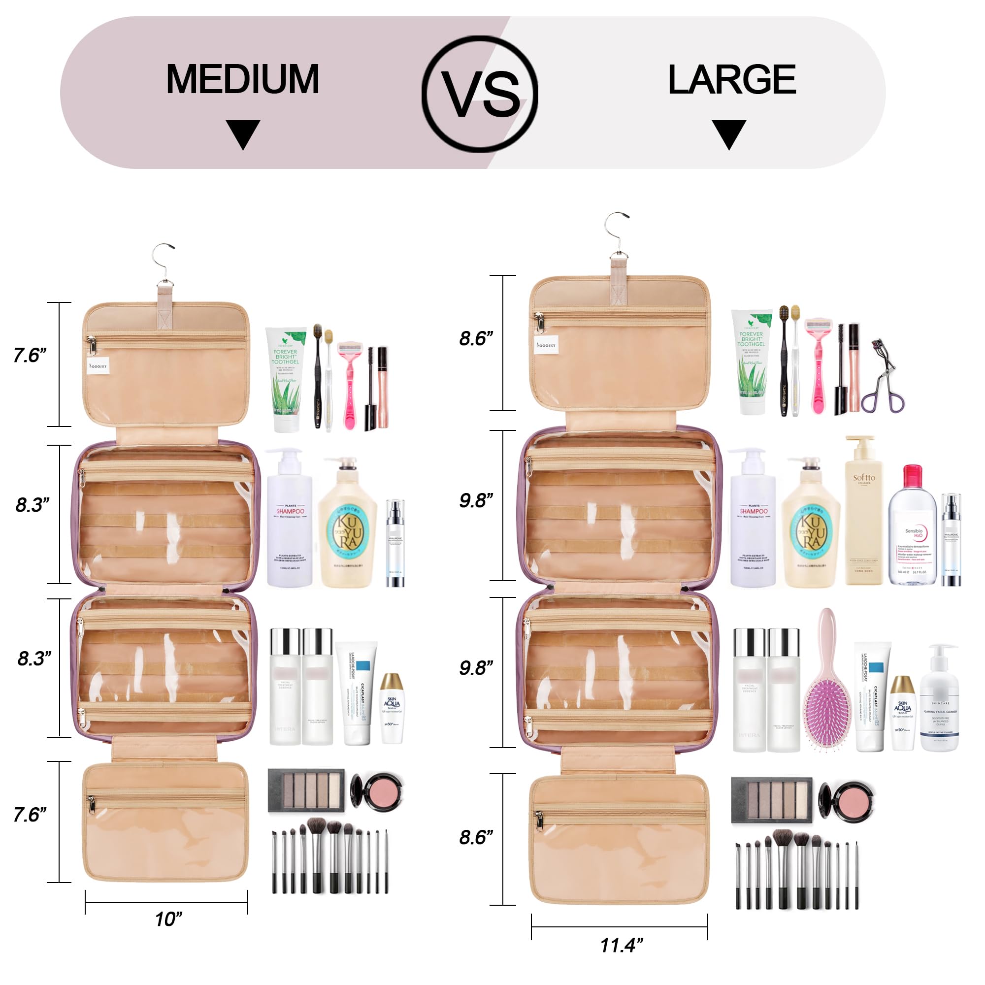 COOSKY bag with jewelry compartment keeps delicate pieces safe during trips