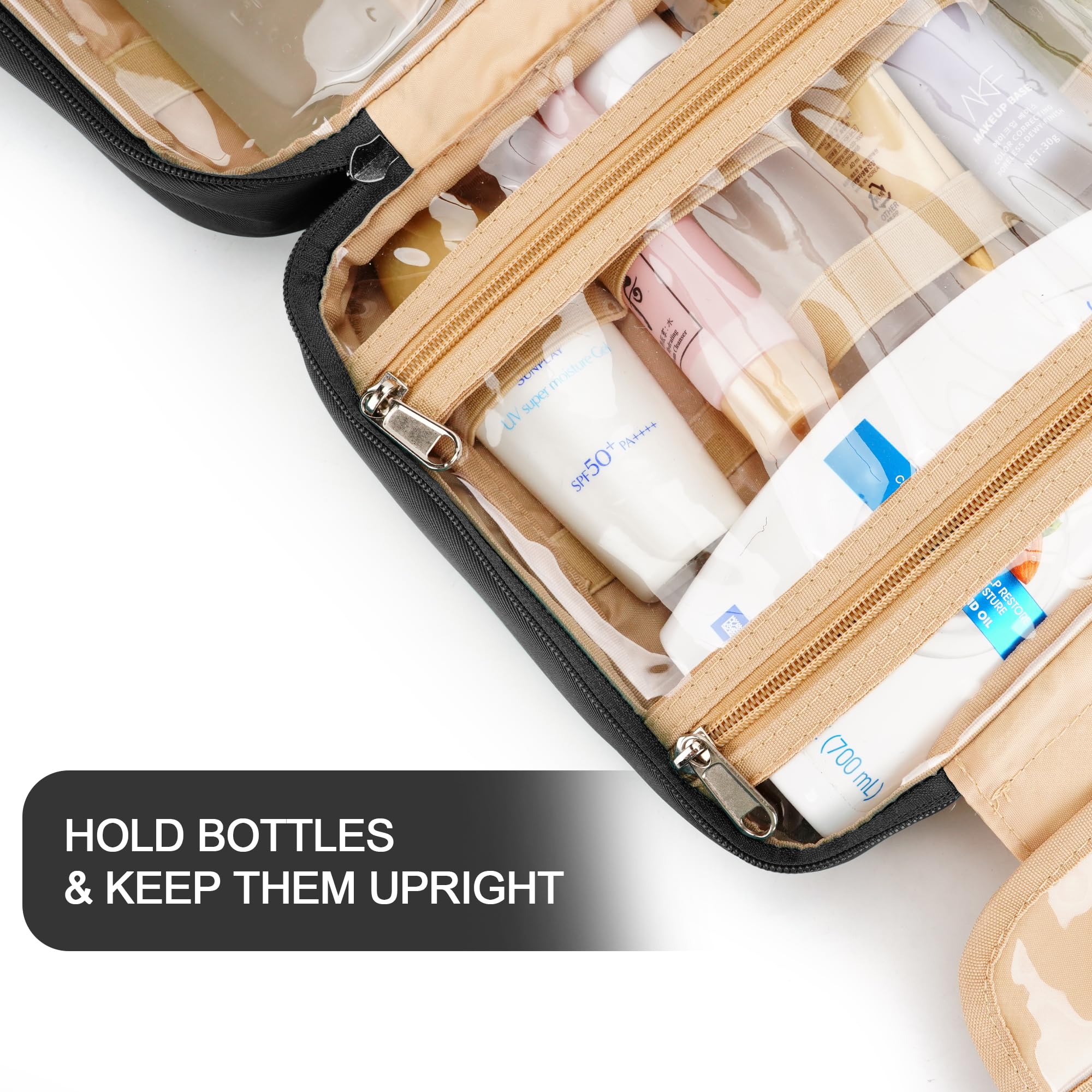 COOSKY PU handle offers comfortable grip during packing and travel.