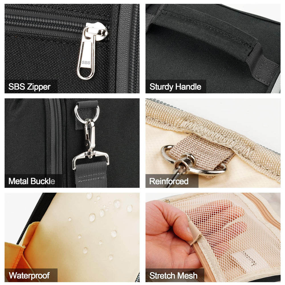 COOSKY travel hanging toiletry bag carry-friendly design for travel and home use.