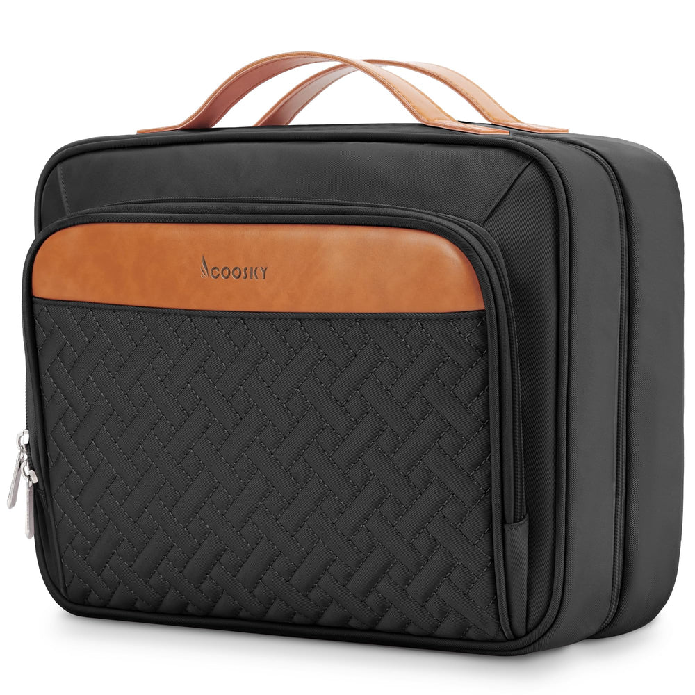 COOSKY multi-use toiletry bag suits gym, trips, and home organization.