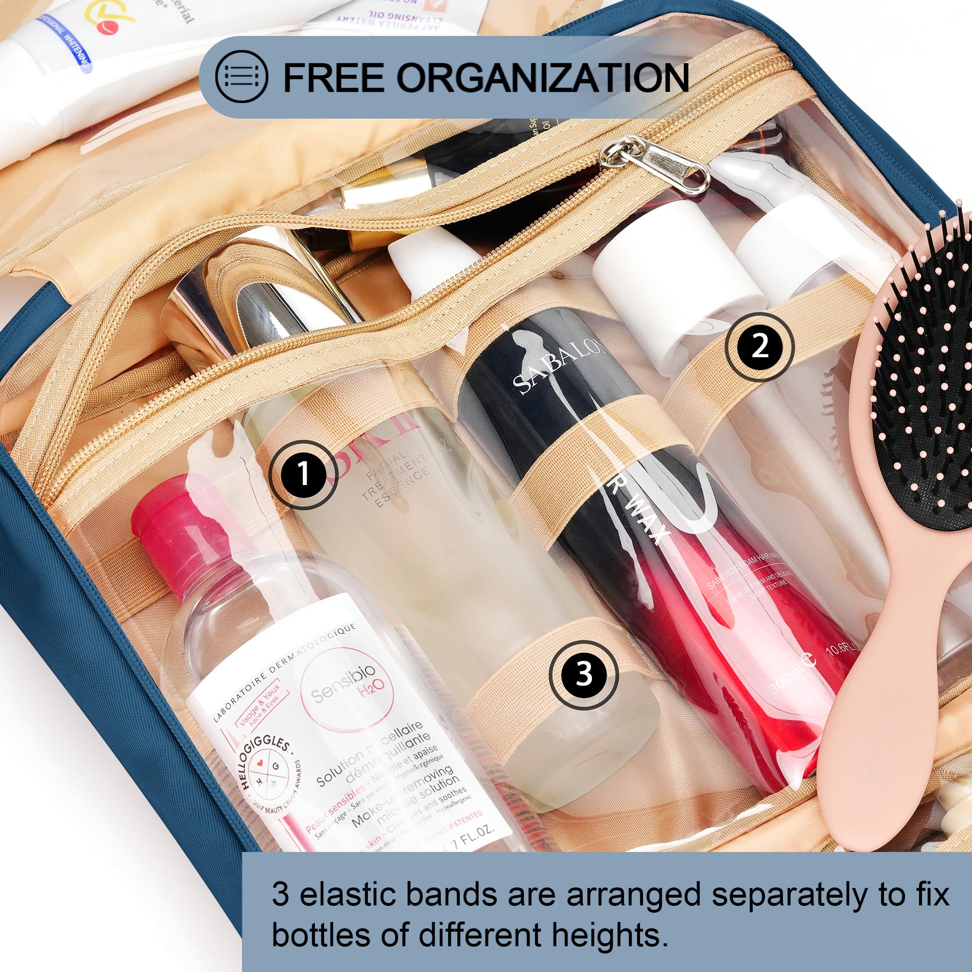 COOSKY trolley strap back keeps the bag secure on luggage for hands-free travel.
