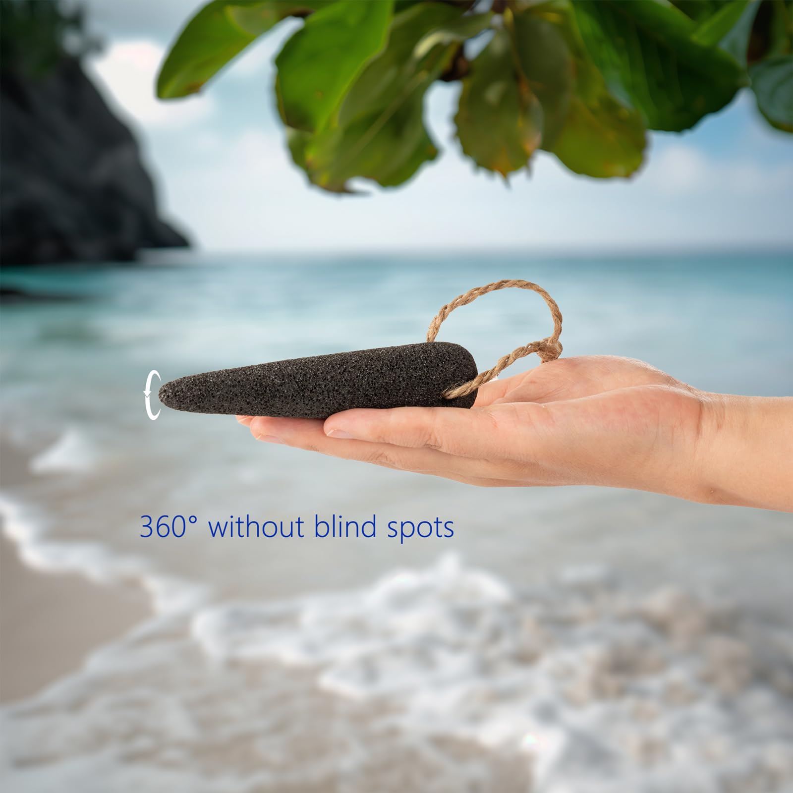 CopesFuda pumice stone for deep cleansing and smoothing on tough skin areas.