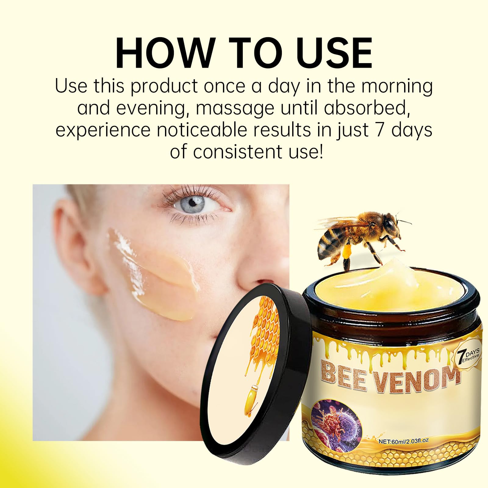 COPFASTOK crema veneno de abeja textura sedosa al tacto