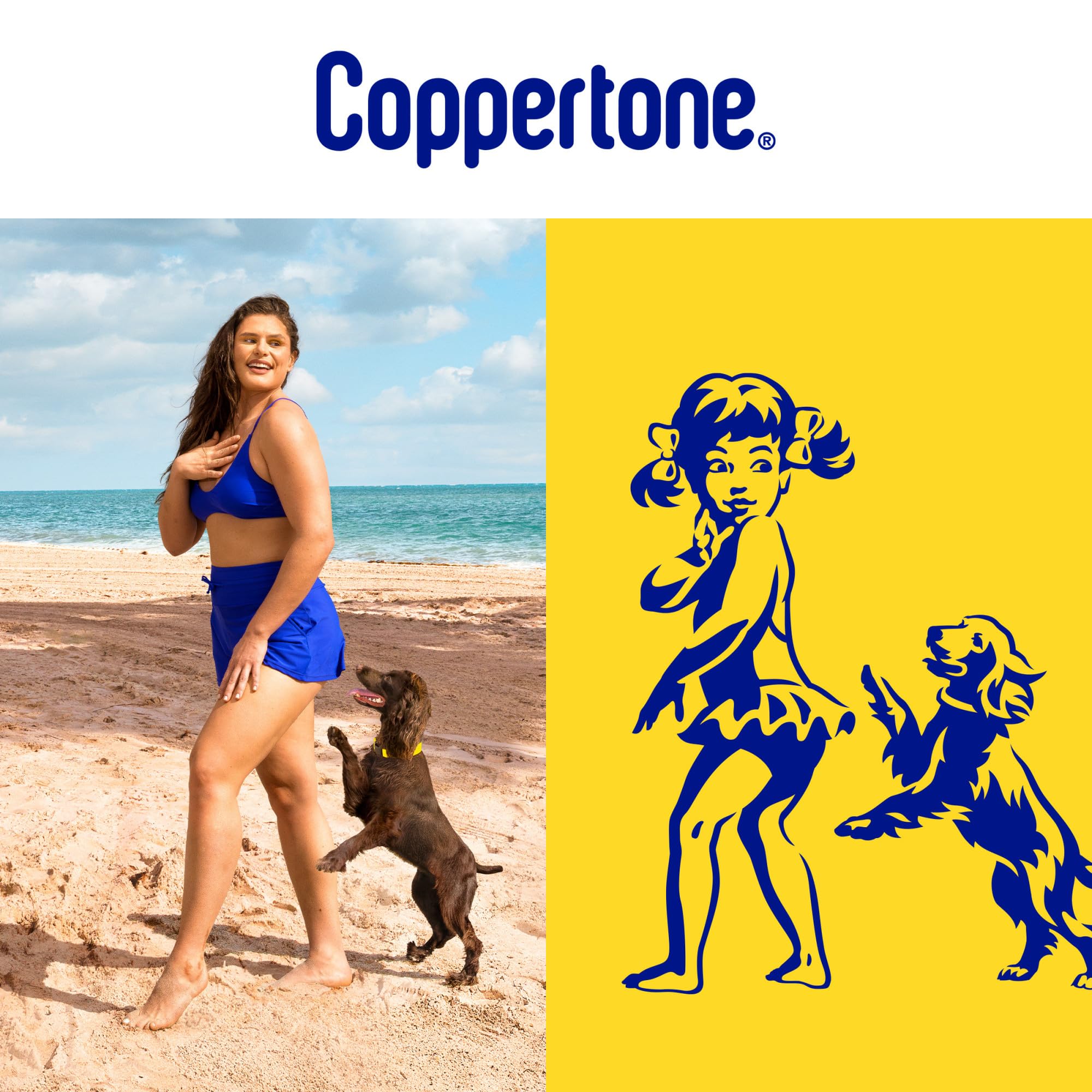 Coppertone Sport Sunscreen Spray ideal for applying on face and body during outdoor use