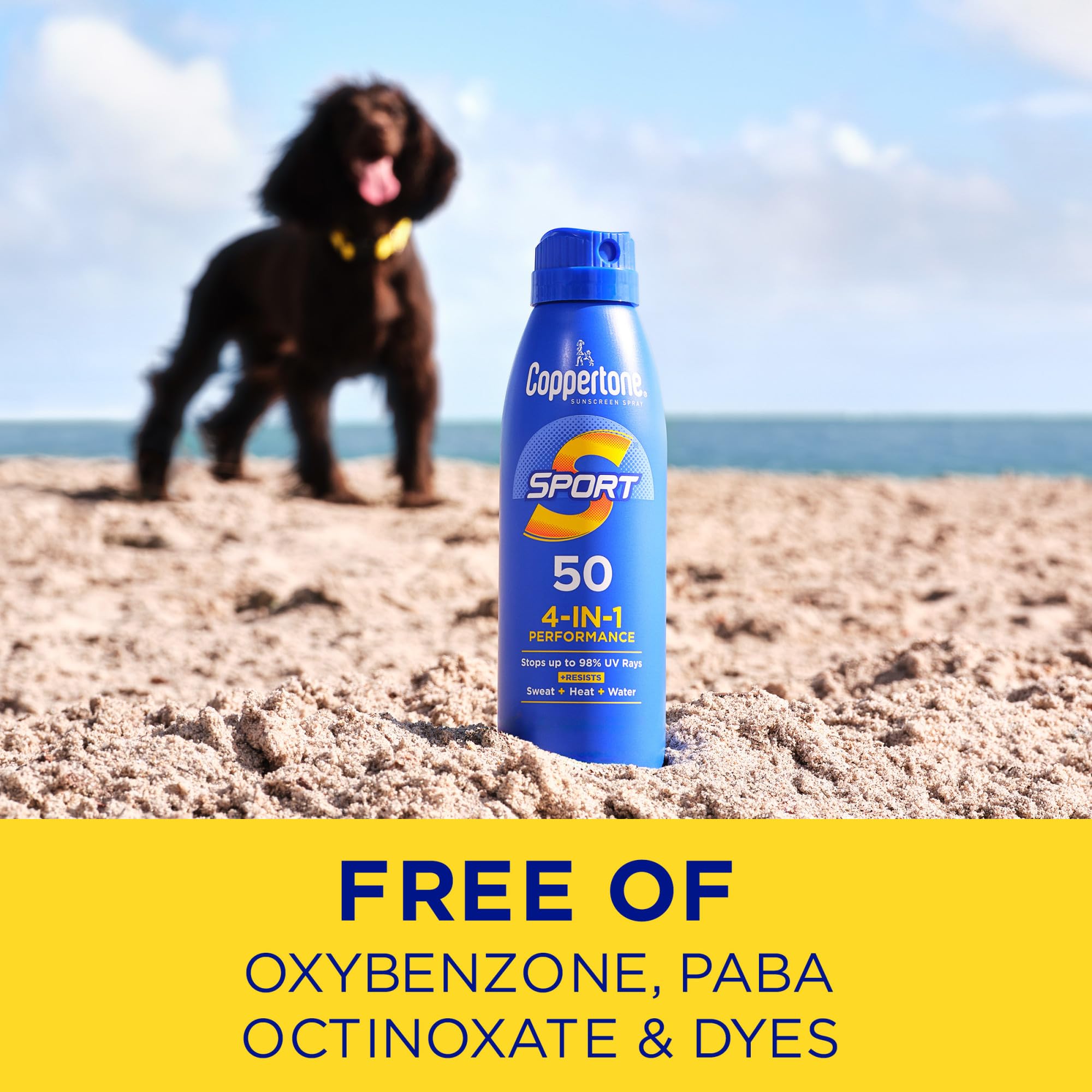 Coppertone Sport Sunscreen Spray bulk pack includes two 5.5-ounce bottles