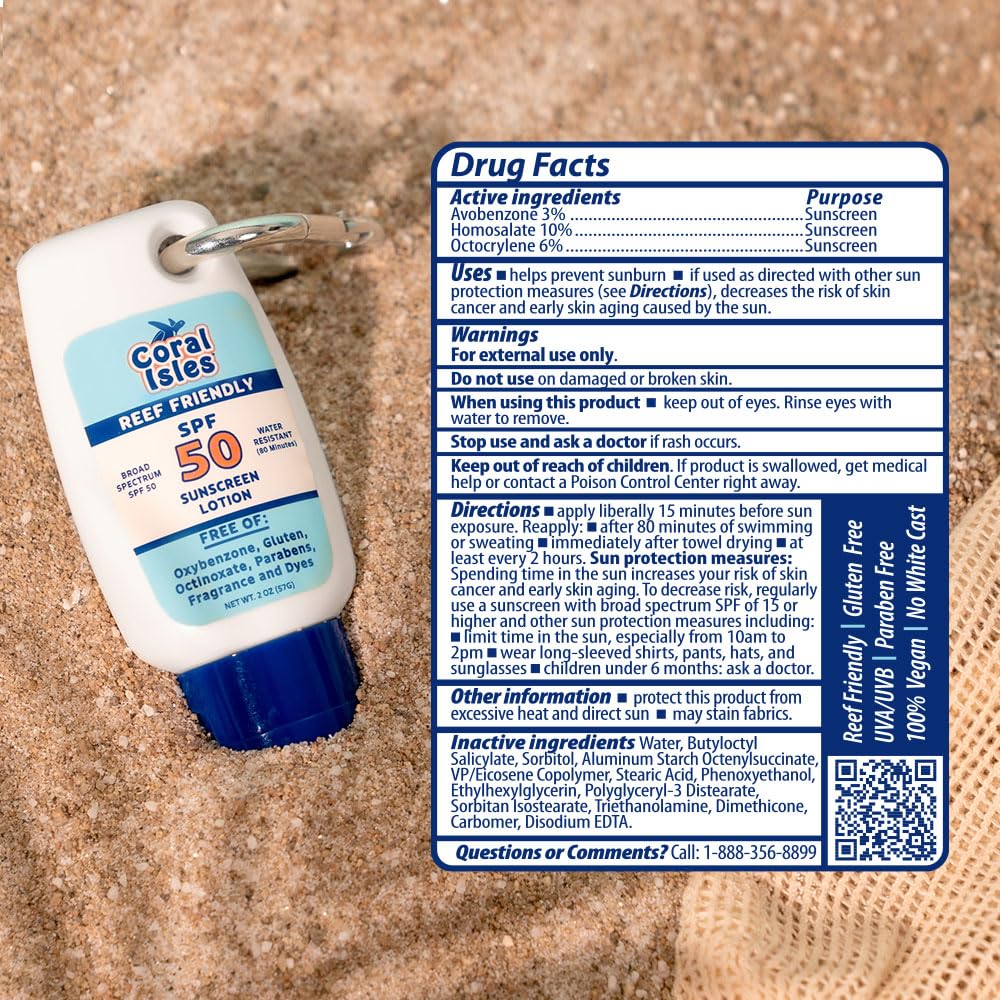 Coral Isles sunscreen should be applied 15 minutes before sun exposure for best results.