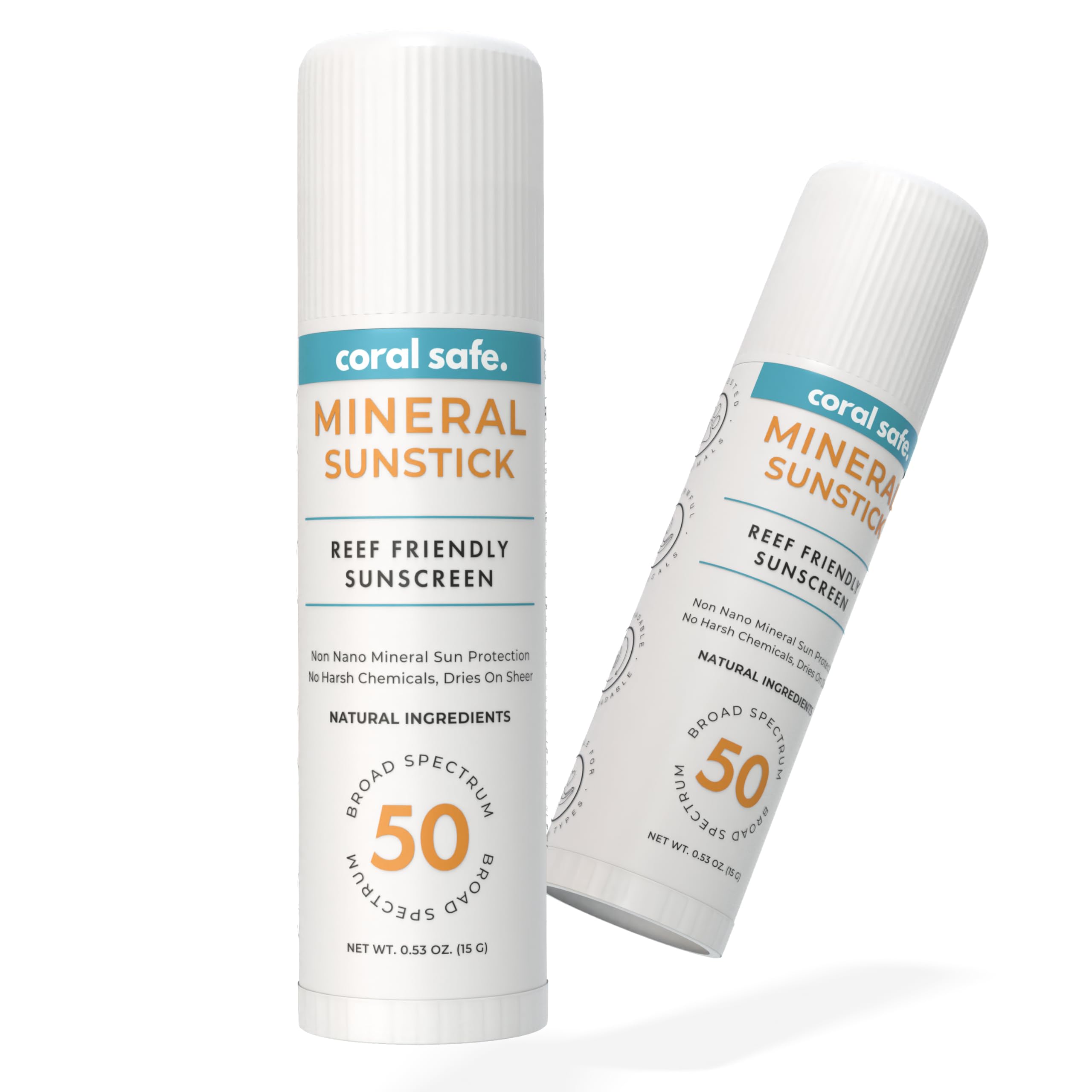 Coral Safe Reef Safe SPF 50 face-stick Hawaii approved for beach days