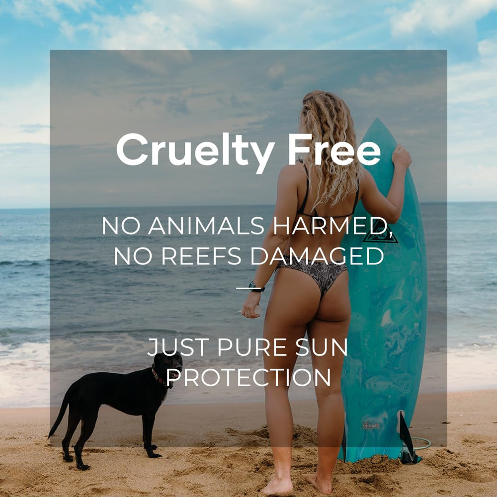 Coral Safe SPF30 mineral travel lotion packaging highlighting reef-friendly sun protection.