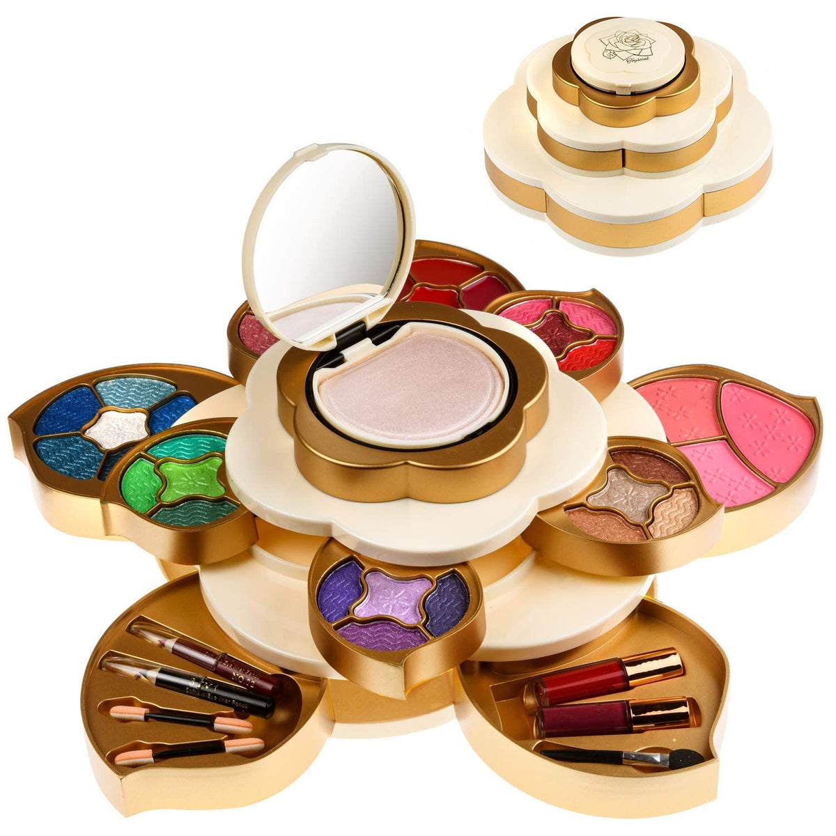 CoralBeau all-in-one makeup kit flower packaging ideal for gifting and unboxing delight
