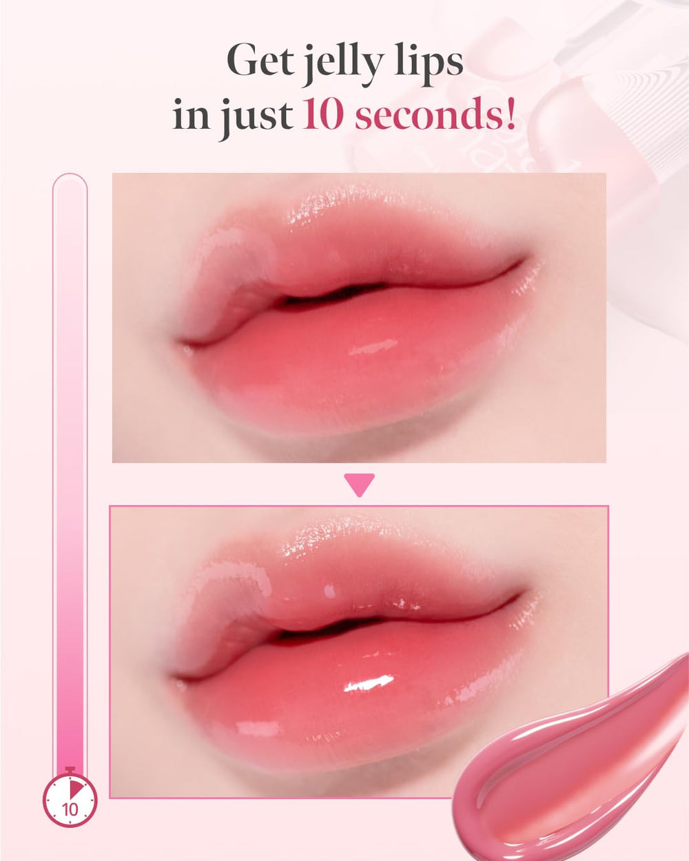 CORALHAZE Glow Lock Jelly Tint hydration formula with hyaluronic acid and rosehip oil