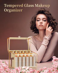 CoralHouse lipstick organizer dust cover protects cosmetics from dust and dirt.