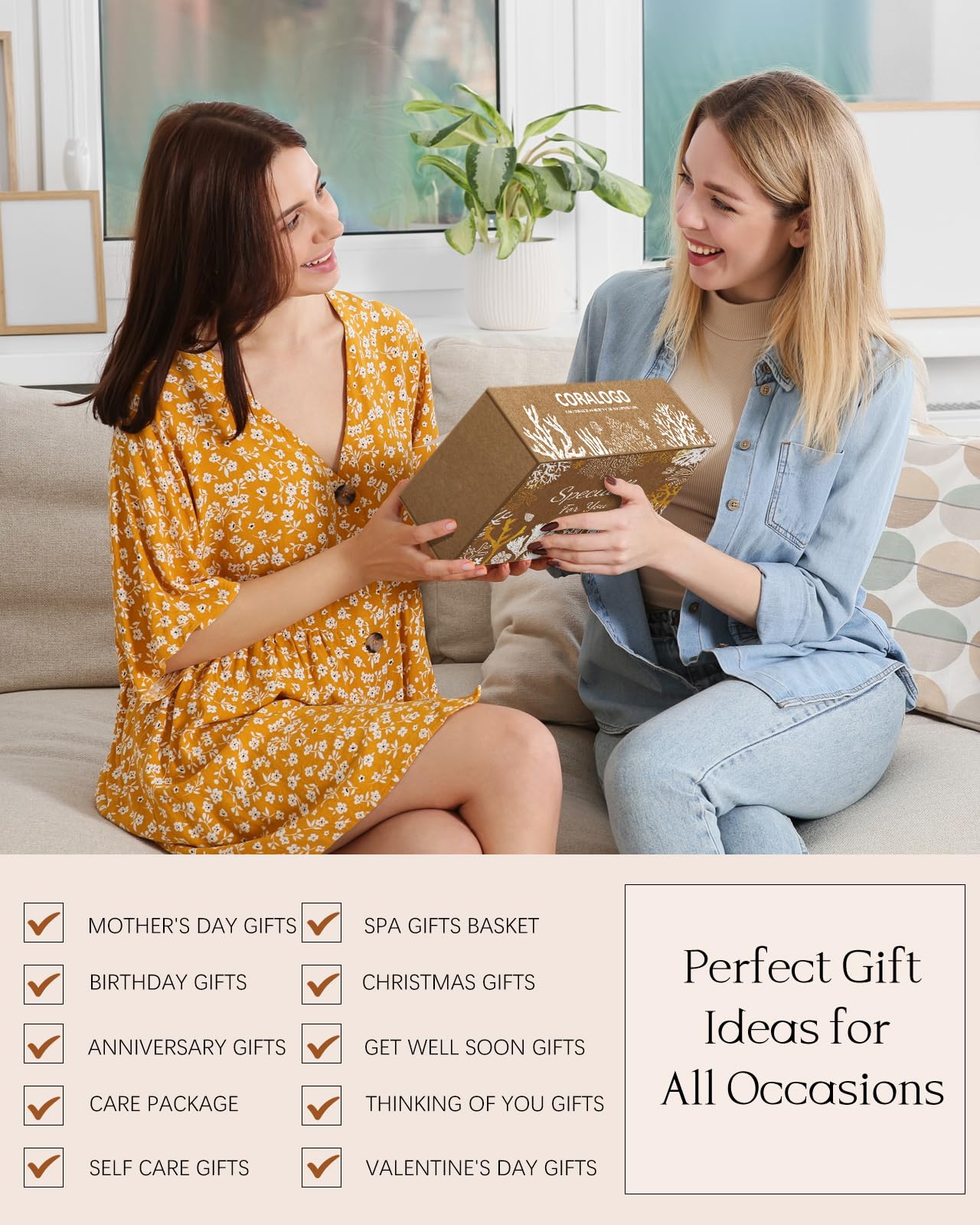 Coralogo gift set opened—elegant presentation for gifting occasions.