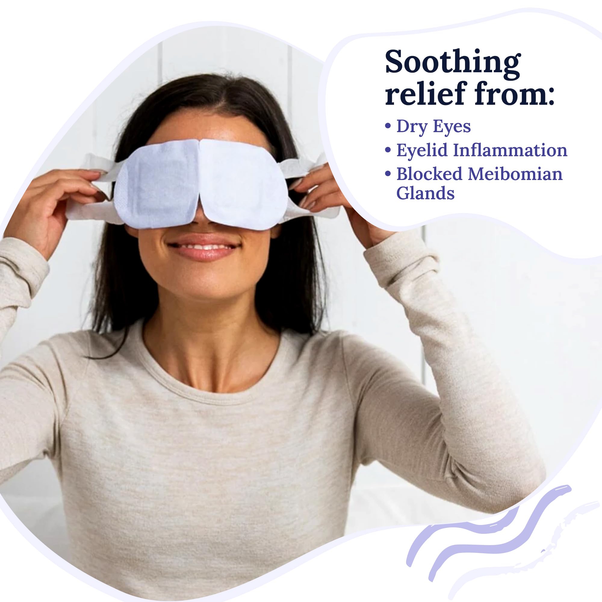 CorneaCare Rest individual packets ready for travel-friendly warm compress sessions.