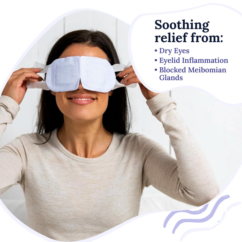 CorneaCare Rest individual packets ready for travel-friendly warm compress sessions.