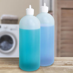 Cornucopia Brands 32oz flip-top bottle cap demonstrates secure closure for spill-free storage.
