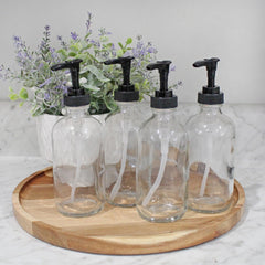 Cornucopia Brands 4-pack of empty Boston-round bottles for organization