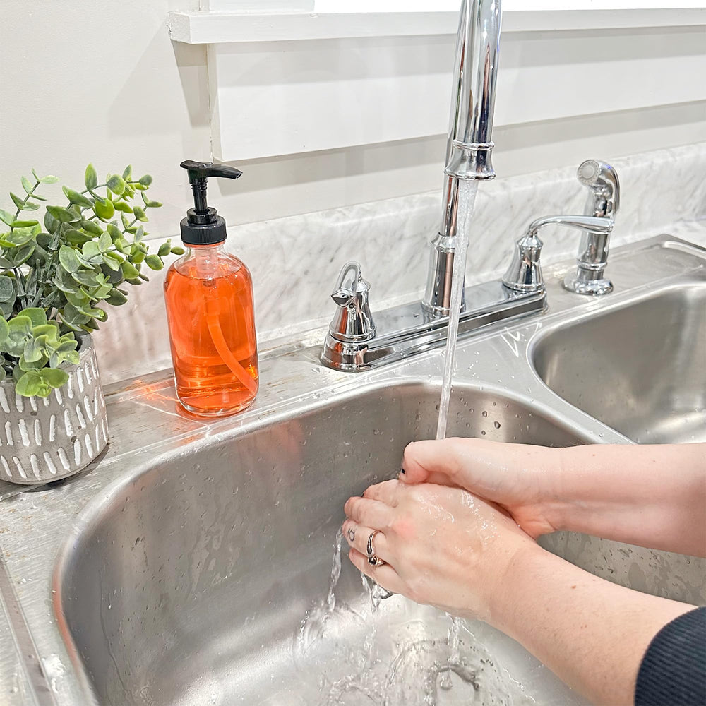 Cornucopia Brands BPA-free black pump top for secure dispensing