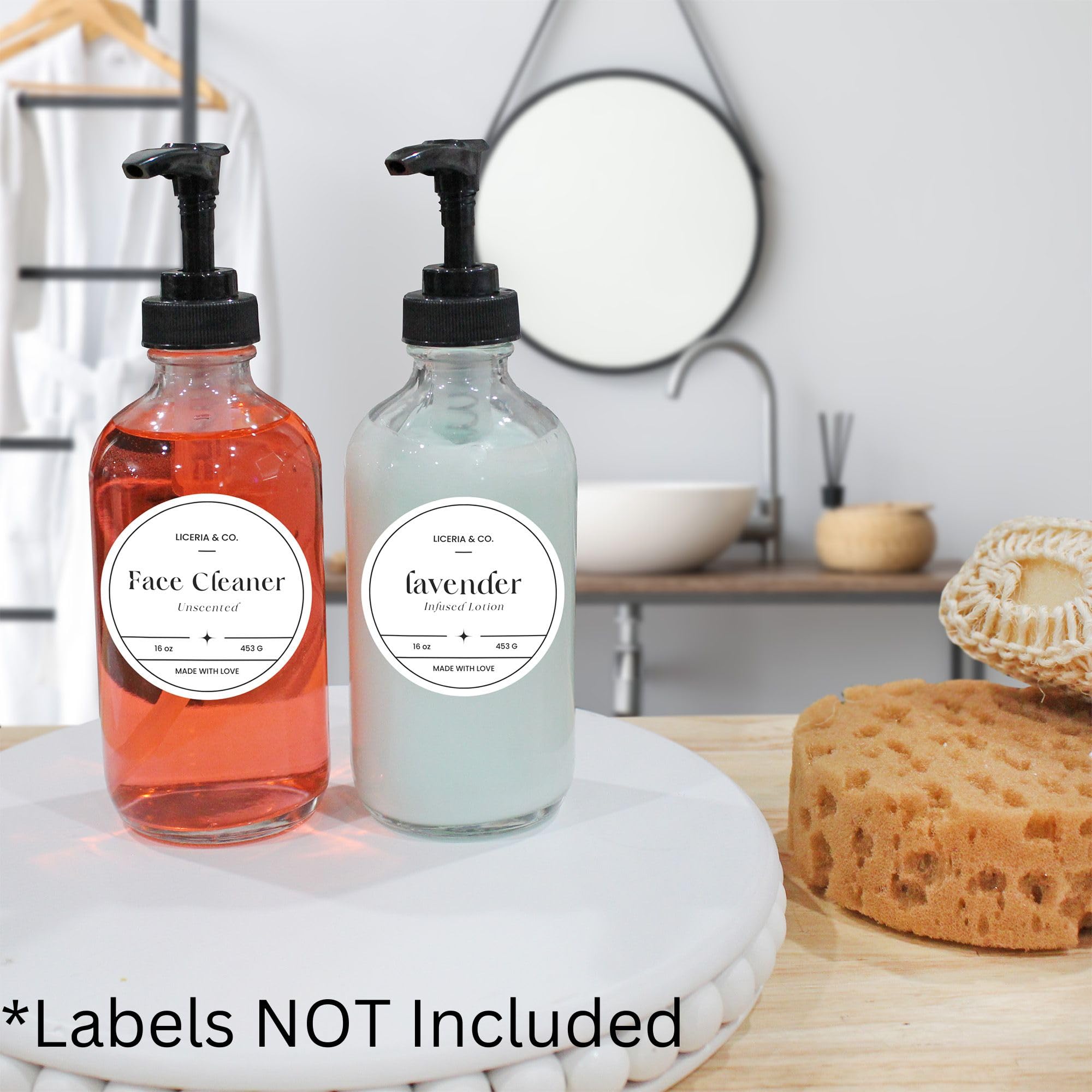 Cornucopia Brands 8oz bottle used as liquid soap dispenser or cleaner