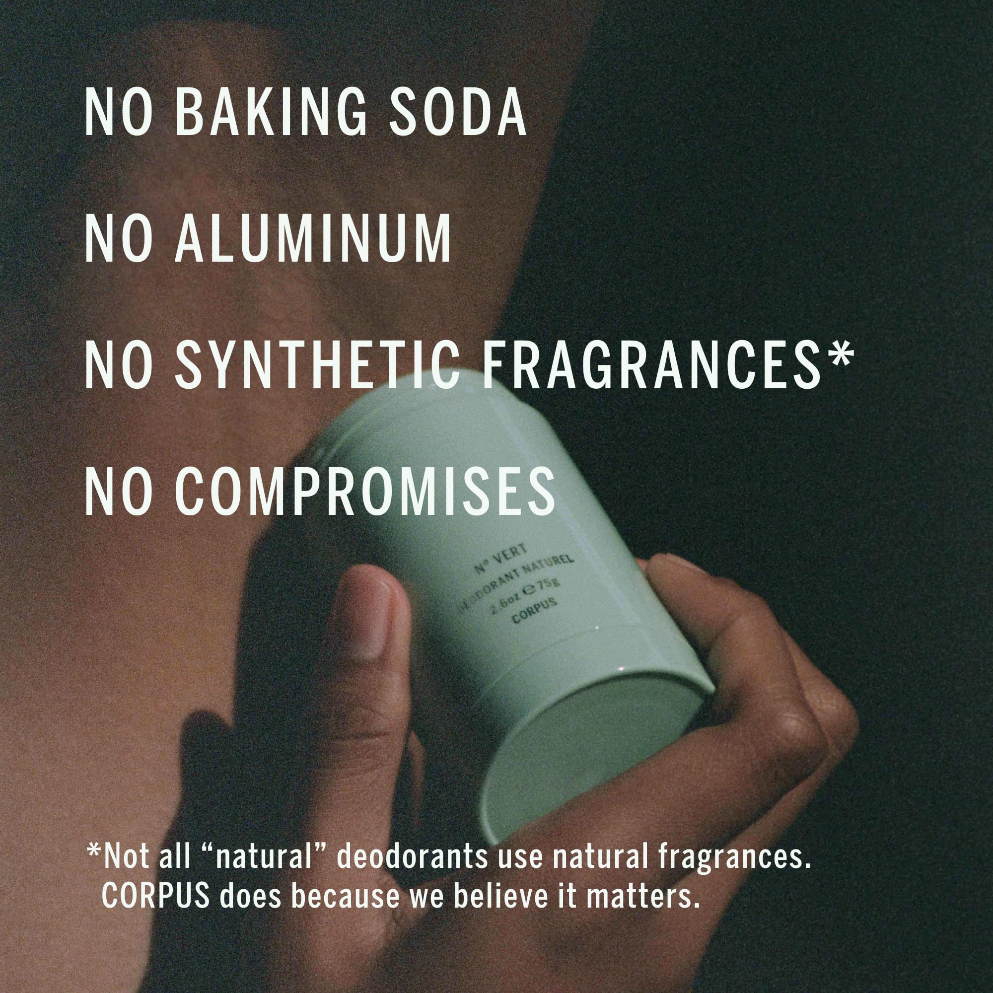 Corpus Neroli proudly labeled Made in USA with responsible sourcing and materials.