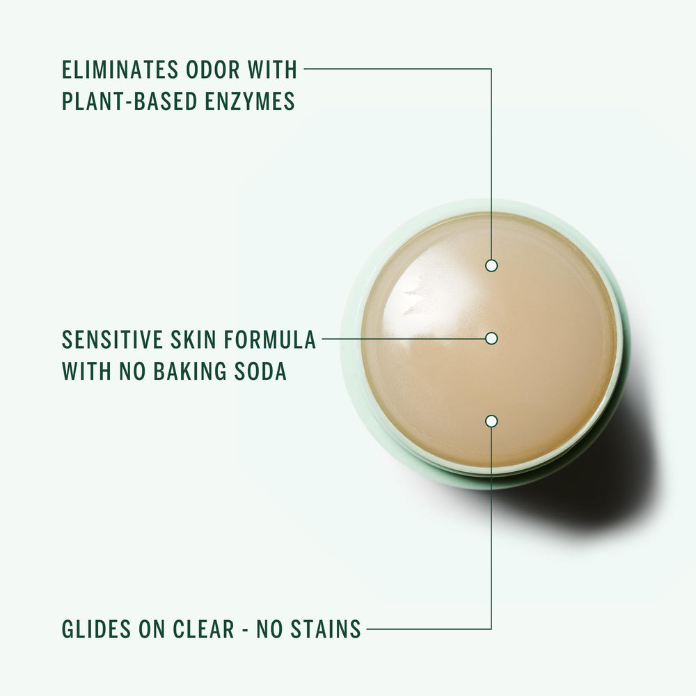 Corpus Neroli deodorant stick application on arm shows smooth, quick glide.