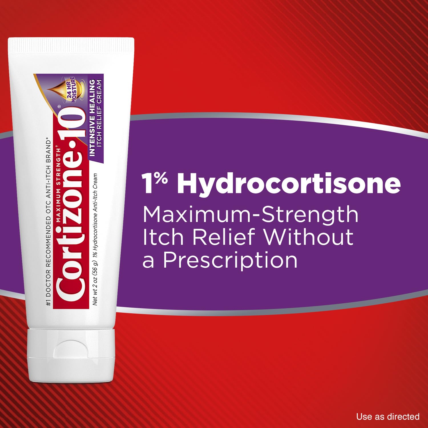 Applying Cortizone-10 to arm to relieve itch and soothe skin