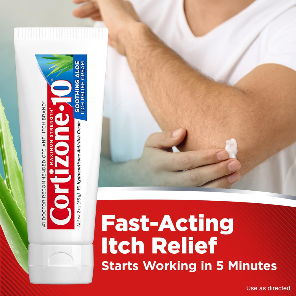Cortizone 10 cap open dispensing cream for quick topical use