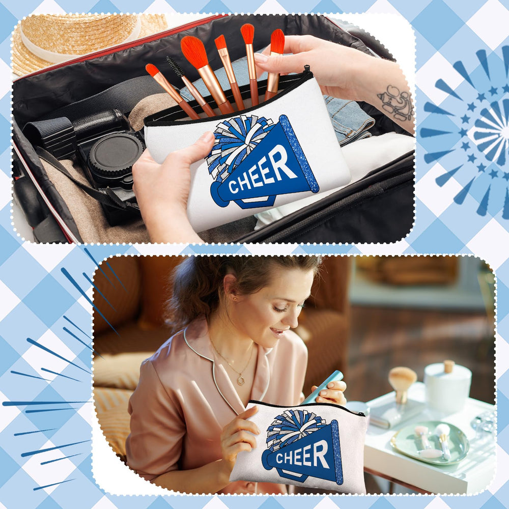 Cosblank cheer design bright pattern blue stands out on game days.