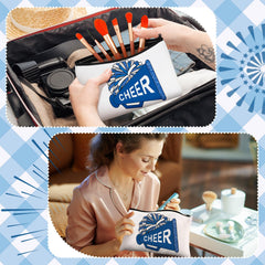 Cosblank cheer design bright pattern blue stands out on game days.