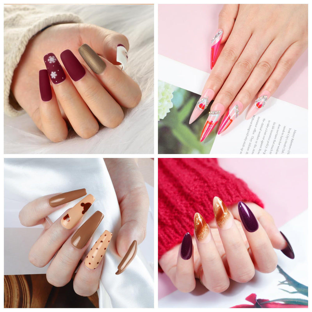 COSCELIA 40-colors gel polish palette enables endless seasonal designs.