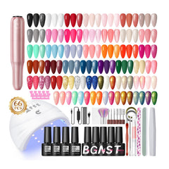 COSCELIA gel nail kit with UV light and drill for at-home manicures