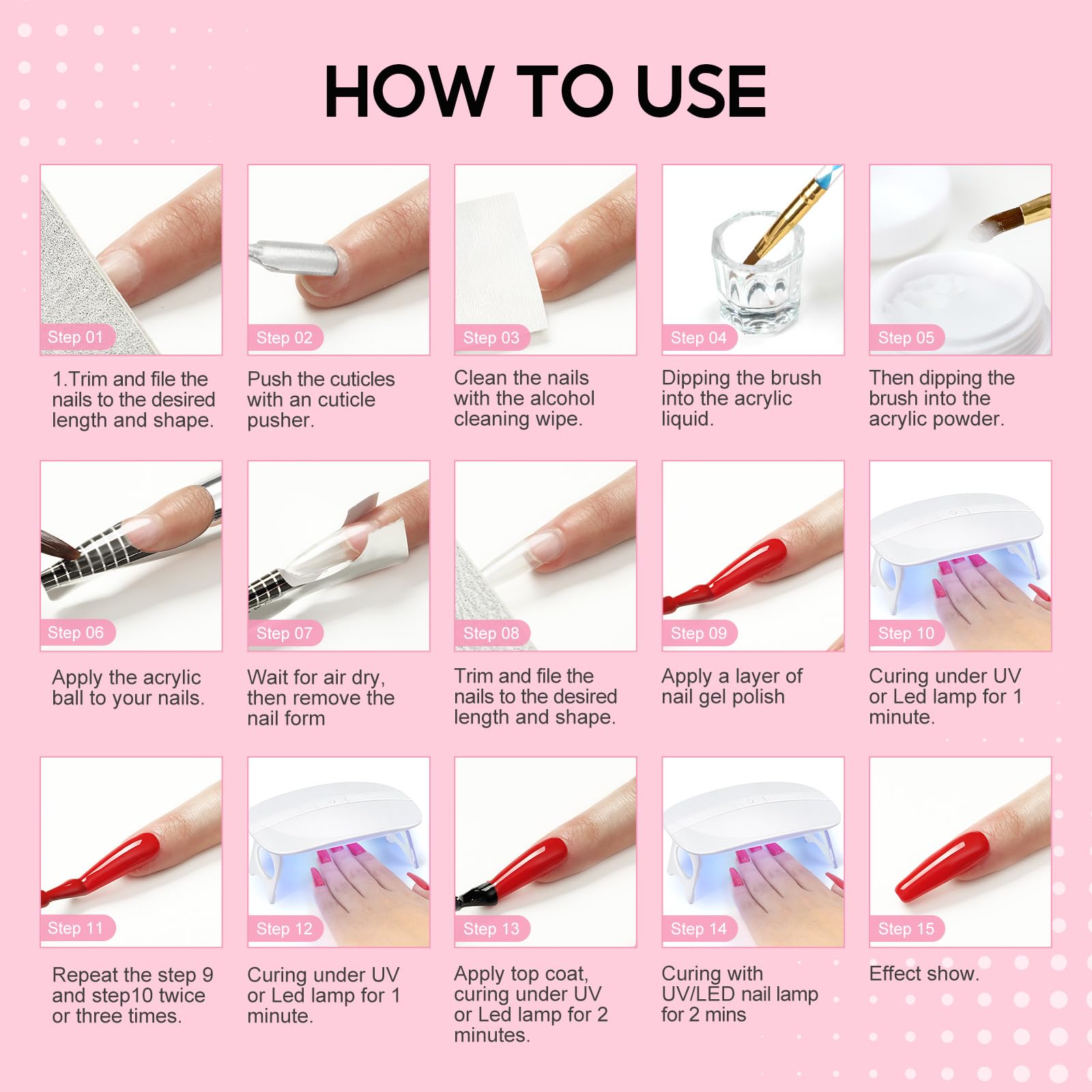 COSCELIA gift-ready acrylic nail kit showcased as a thoughtful present