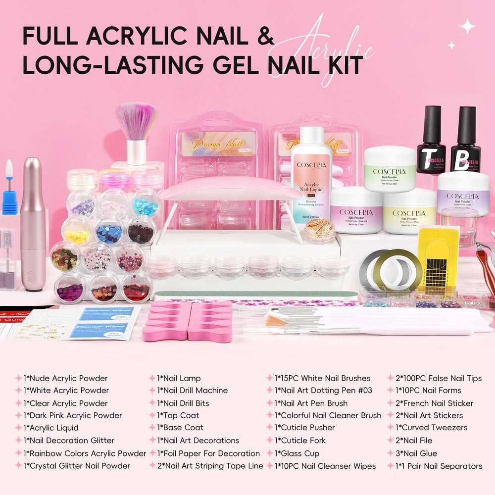 COSCELIA base and top coats provide long-lasting shine and a smooth finish.