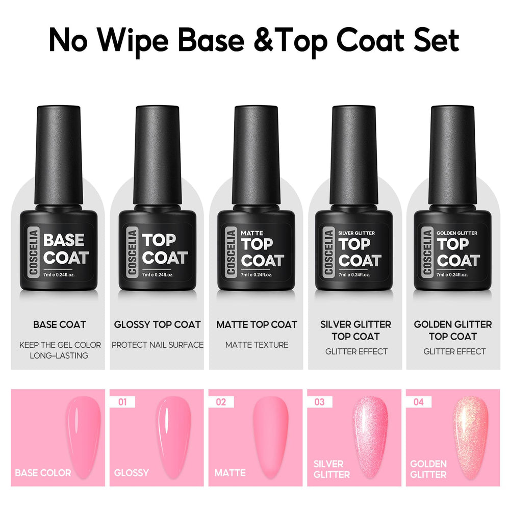 COSCELIA easy-application gel polish bottle closeup highlights smooth application for beginners