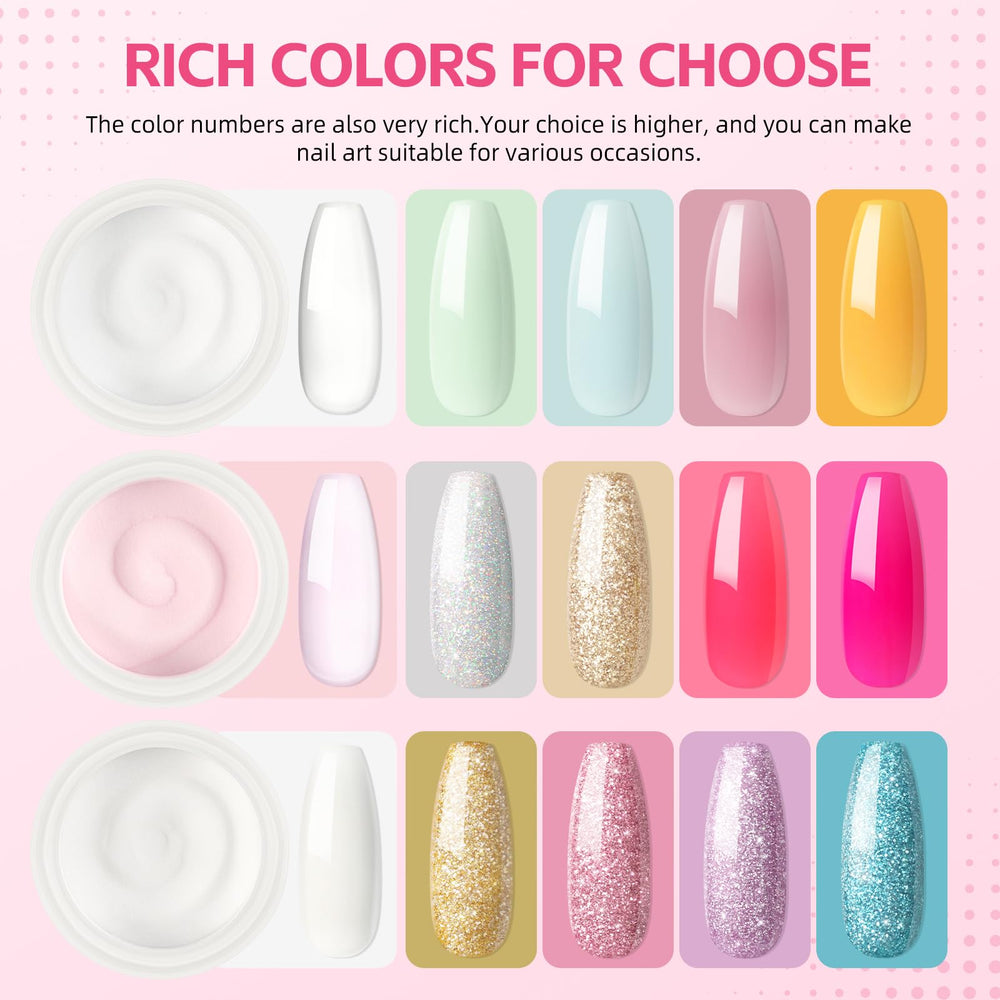 COSCELIA glitter decorations for creative nail art and sparkle.
