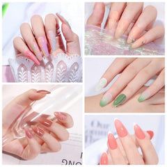 COSCELIA Ice translucent jelly polish close-up highlights smooth, pigmented application.