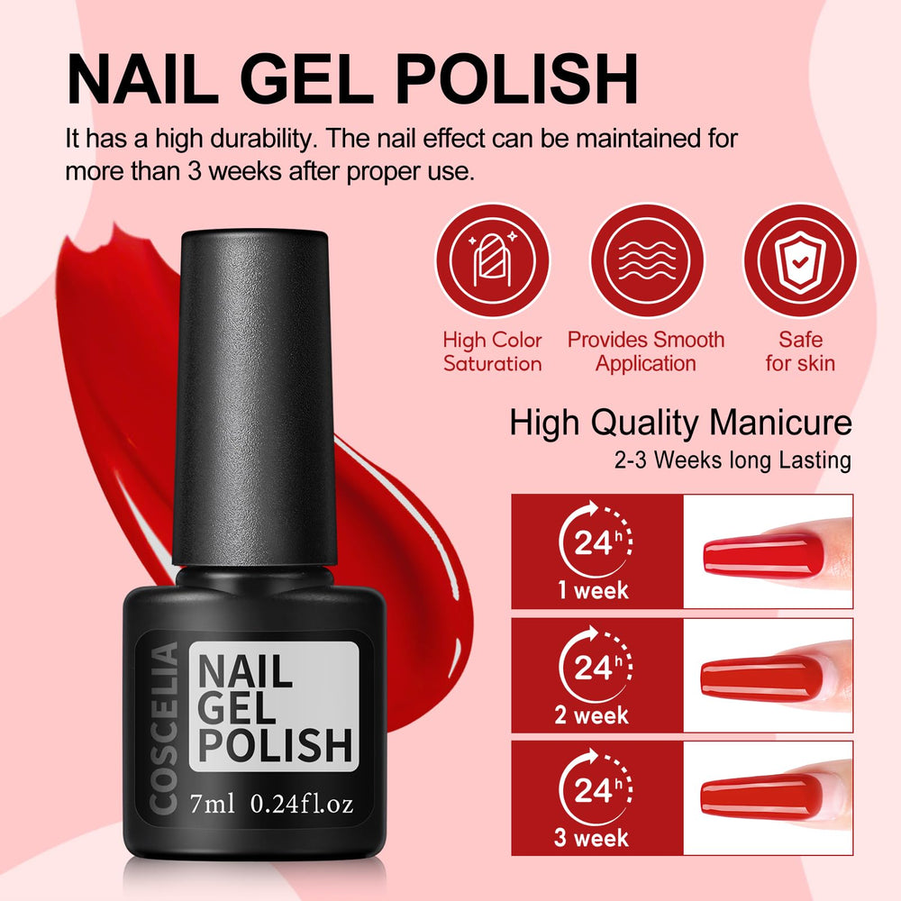 COSCELIA top and base coats set for long-lasting finish
