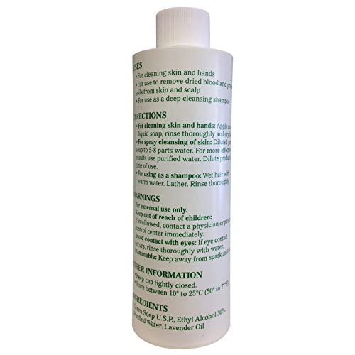 Cosco green soap dilution station showing 1:9 mix for skin and stencil prep.