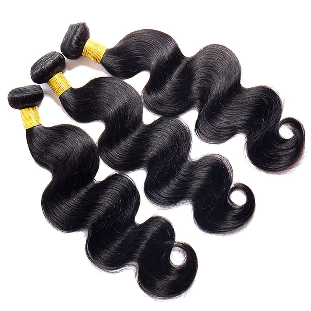 Coshgirl body wave bundles 16-inch weft detail for full density and bounce