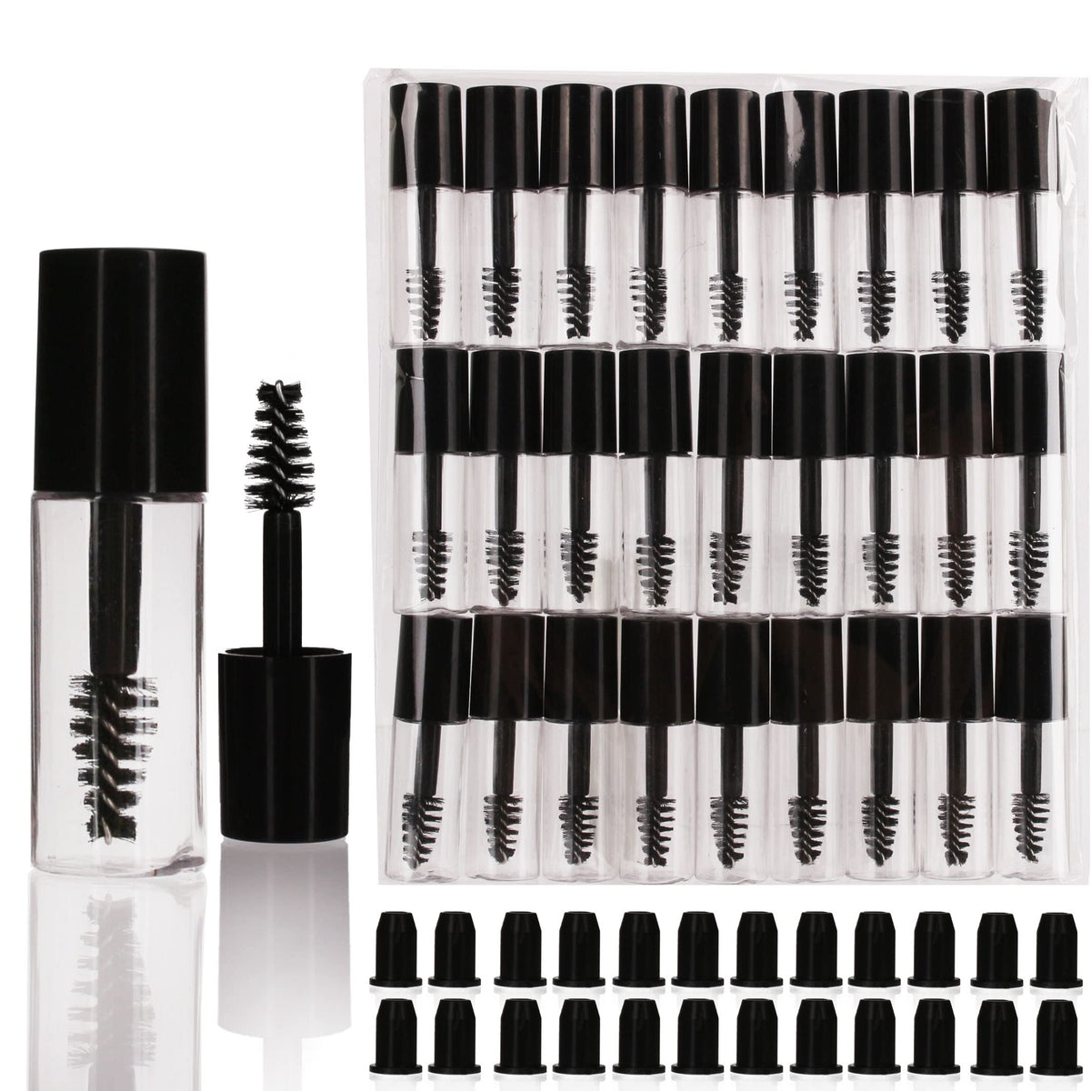 COSIDEA empty 3ml tube showing clear PETG body for easy DIY cosmetic refills