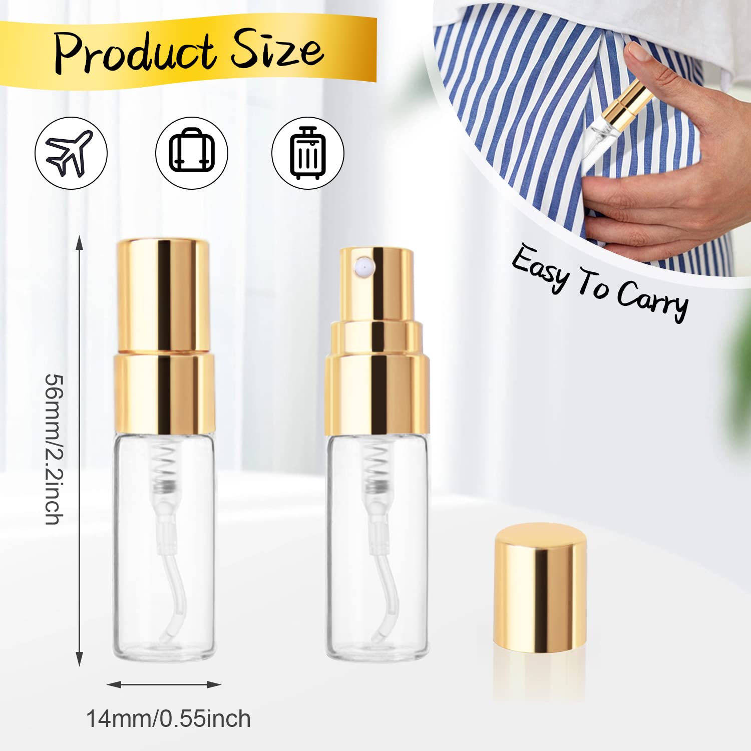Cositina fine mist atomizer glass bottle ensures even dispersion.