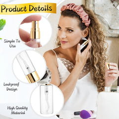 Cositina leak-proof cap gold lid bottle supports safe handbag use.