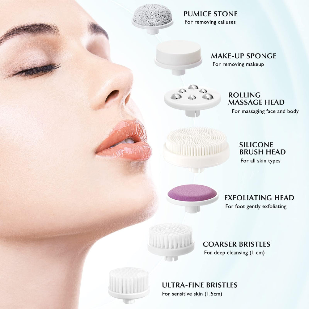 COSLUS 7-in-1 FBS-D motor and dual-speed controls for adjustable cleansing