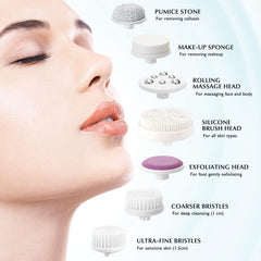 COSLUS 7-in-1 FBS-D motor and dual-speed controls for adjustable cleansing
