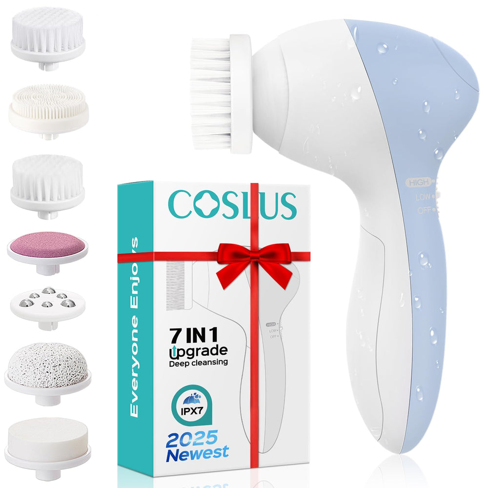 COSLUS 7-in-1 FBS-D package highlights all-in-one facial cleansing system