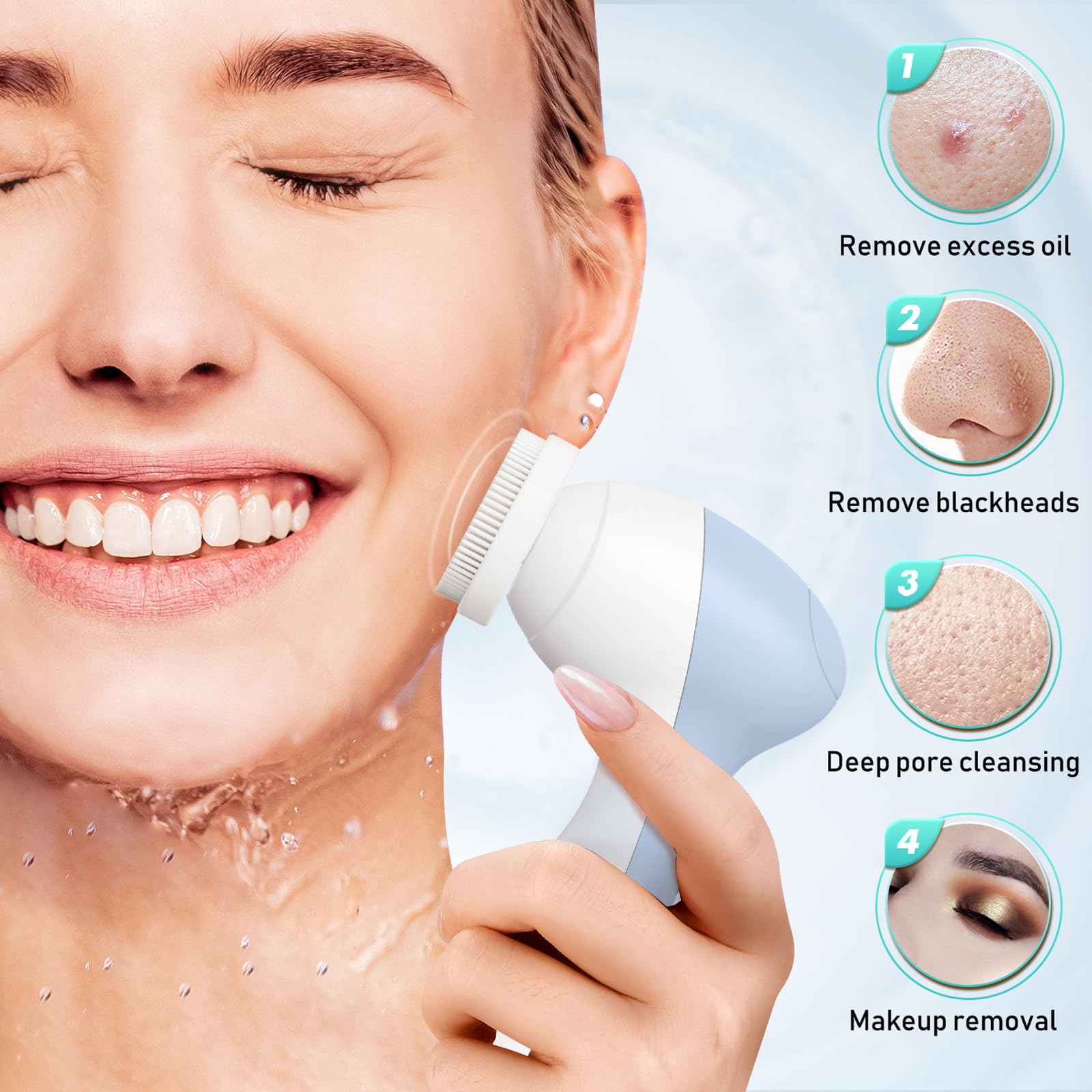 COSLUS brush with 3-speed modes enabling tailored cleansing routines