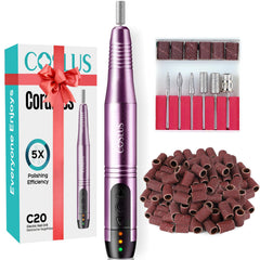 COSLUS cordless nail drill front view highlights a compact design for easy at-home manicures