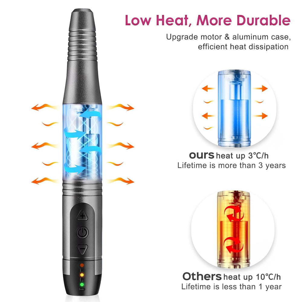 COSLUS gift pack of cordless nail drill kit ideal for nail art lovers