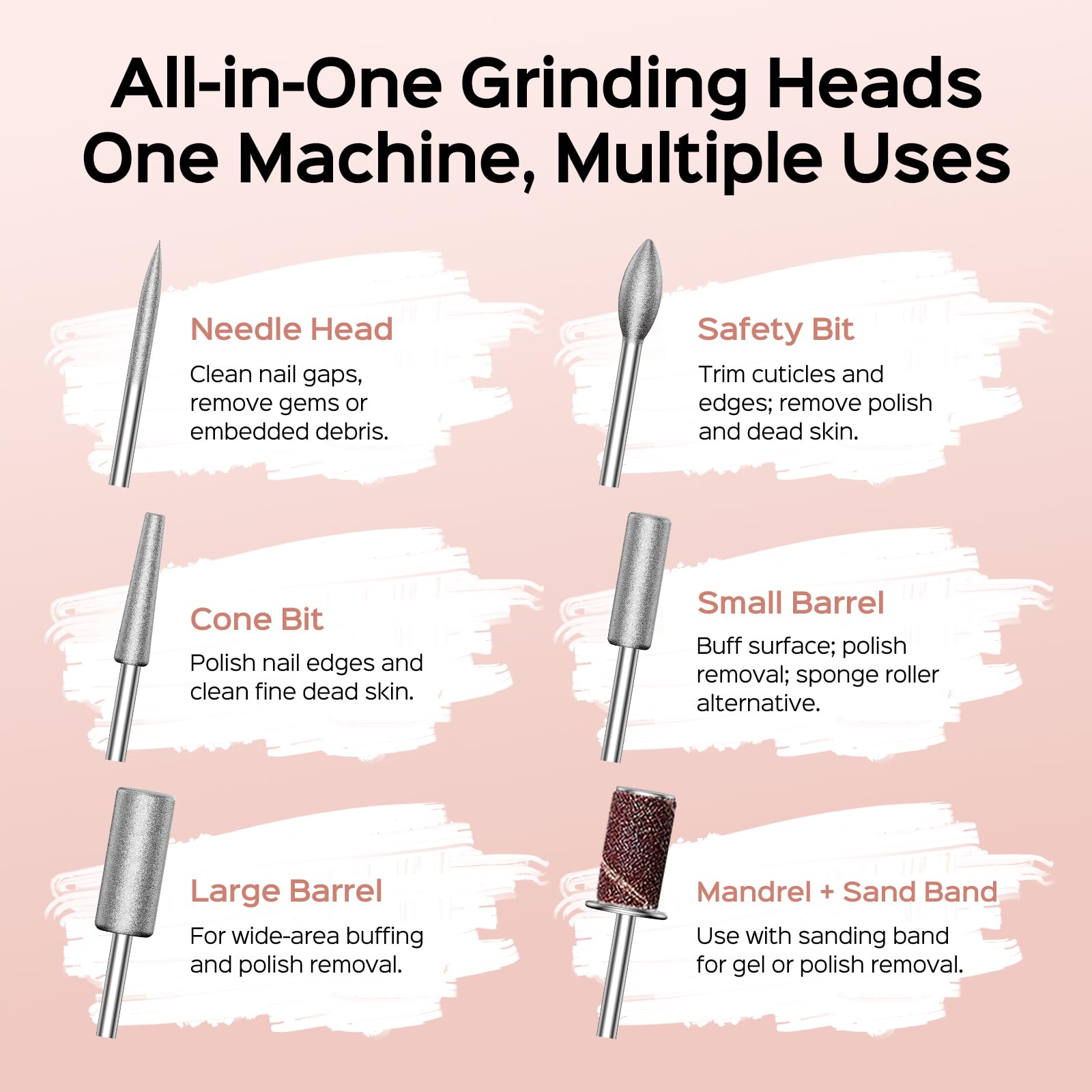 COSLUS electric nail drill 40-level speed aids precise control for varied tasks.