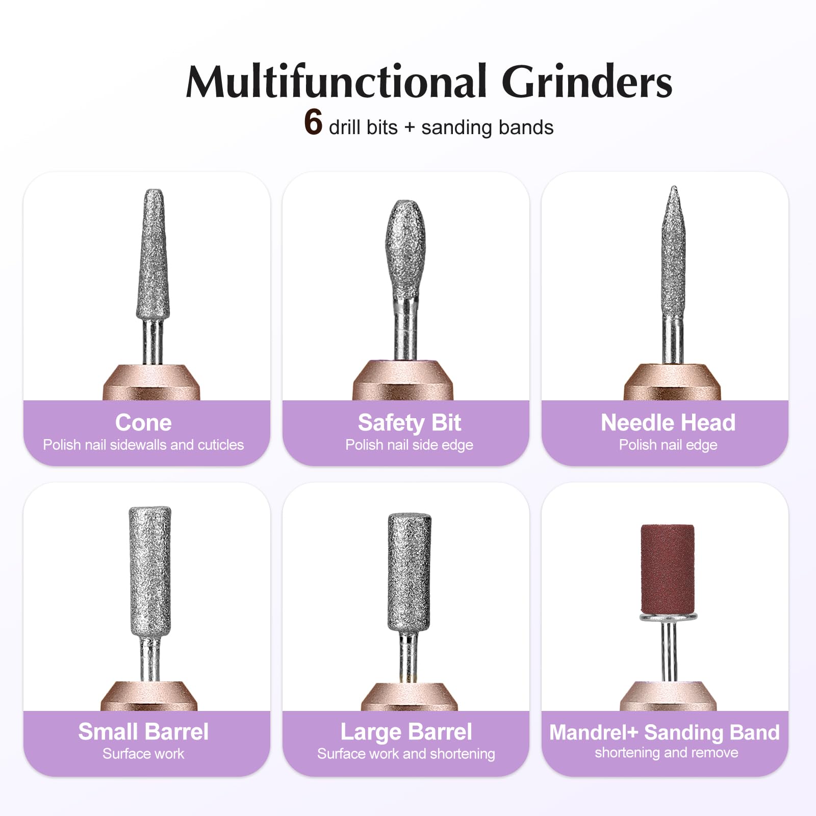 COSLUS ergonomic pen design provides comfortable grip for extended manicure sessions.